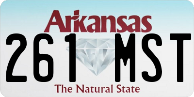 AR license plate 261MST