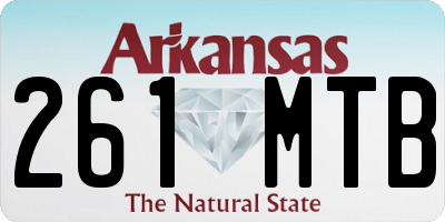 AR license plate 261MTB