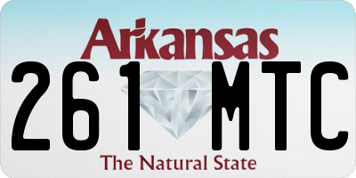AR license plate 261MTC