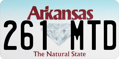 AR license plate 261MTD