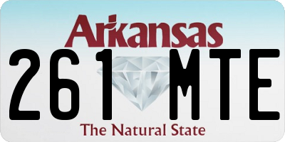 AR license plate 261MTE