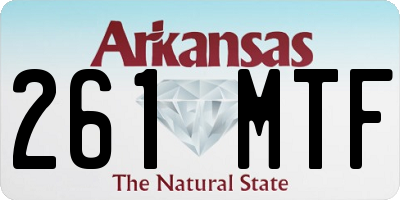AR license plate 261MTF