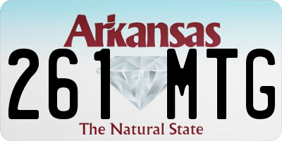 AR license plate 261MTG