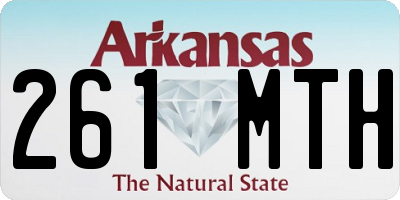 AR license plate 261MTH