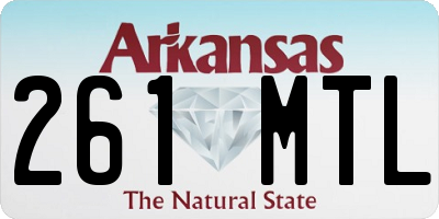 AR license plate 261MTL