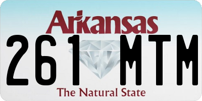 AR license plate 261MTM