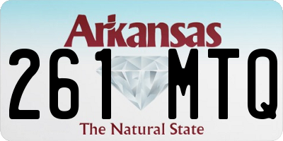 AR license plate 261MTQ