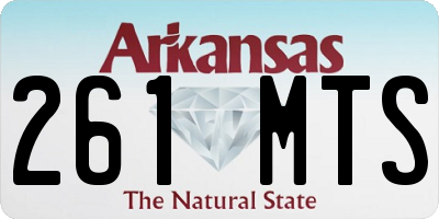 AR license plate 261MTS