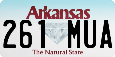 AR license plate 261MUA