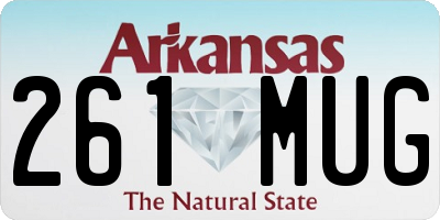 AR license plate 261MUG