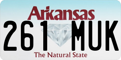 AR license plate 261MUK