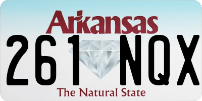 AR license plate 261NQX
