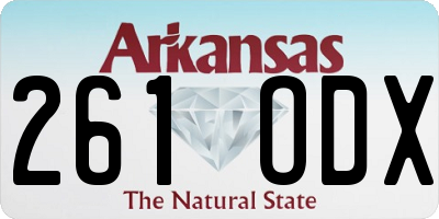 AR license plate 261ODX