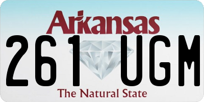 AR license plate 261UGM