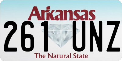AR license plate 261UNZ