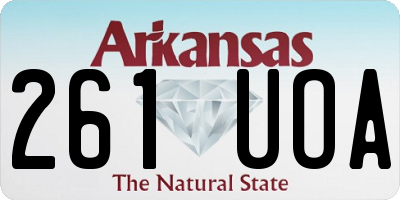 AR license plate 261UOA