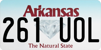 AR license plate 261UOL
