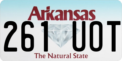 AR license plate 261UOT