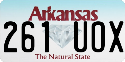 AR license plate 261UOX