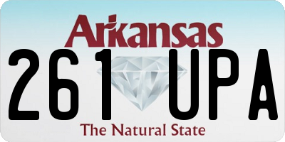 AR license plate 261UPA