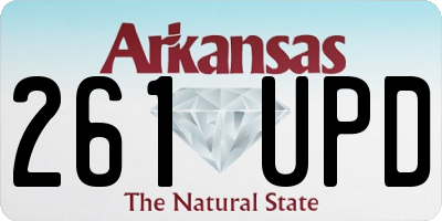 AR license plate 261UPD