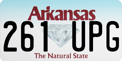 AR license plate 261UPG