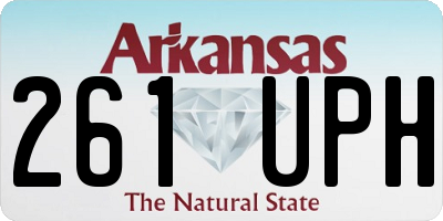 AR license plate 261UPH