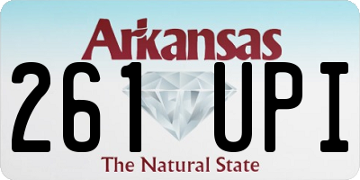 AR license plate 261UPI