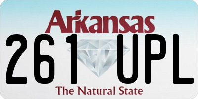 AR license plate 261UPL