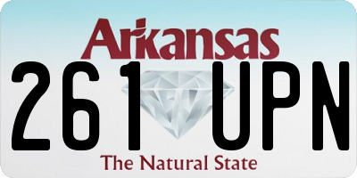 AR license plate 261UPN