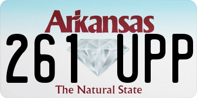 AR license plate 261UPP