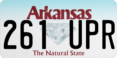AR license plate 261UPR