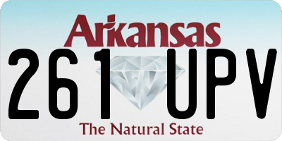 AR license plate 261UPV
