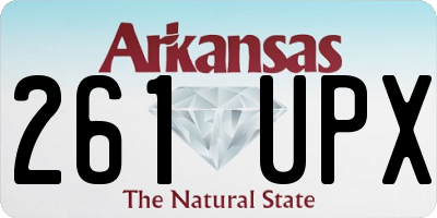 AR license plate 261UPX