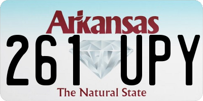 AR license plate 261UPY