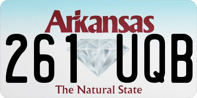 AR license plate 261UQB