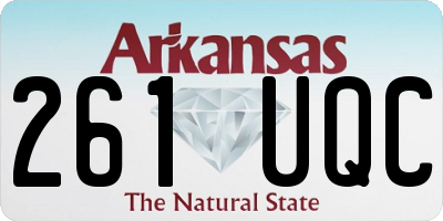 AR license plate 261UQC