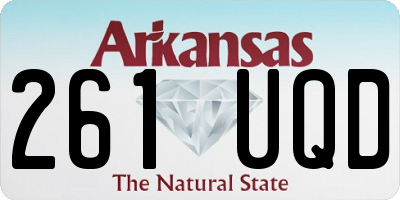 AR license plate 261UQD