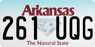 AR license plate 261UQG