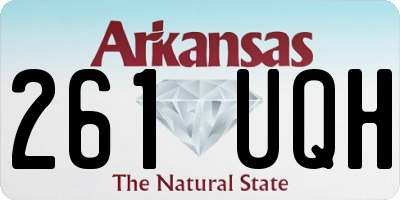 AR license plate 261UQH