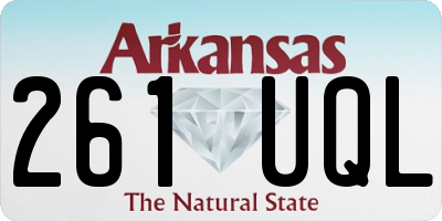 AR license plate 261UQL
