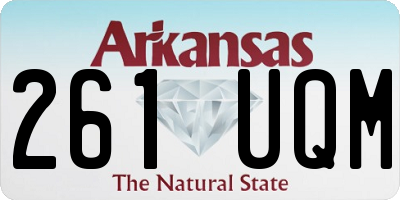 AR license plate 261UQM