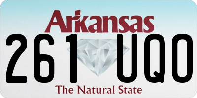 AR license plate 261UQO