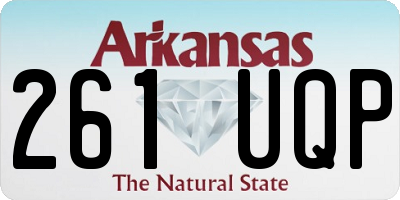 AR license plate 261UQP