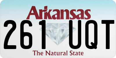 AR license plate 261UQT