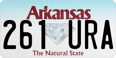 AR license plate 261URA