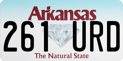 AR license plate 261URD