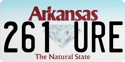 AR license plate 261URE