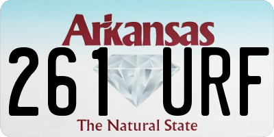 AR license plate 261URF