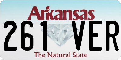 AR license plate 261VER
